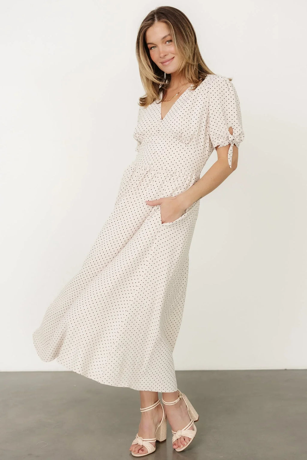 Millar Midi Dress | Natural + Black
