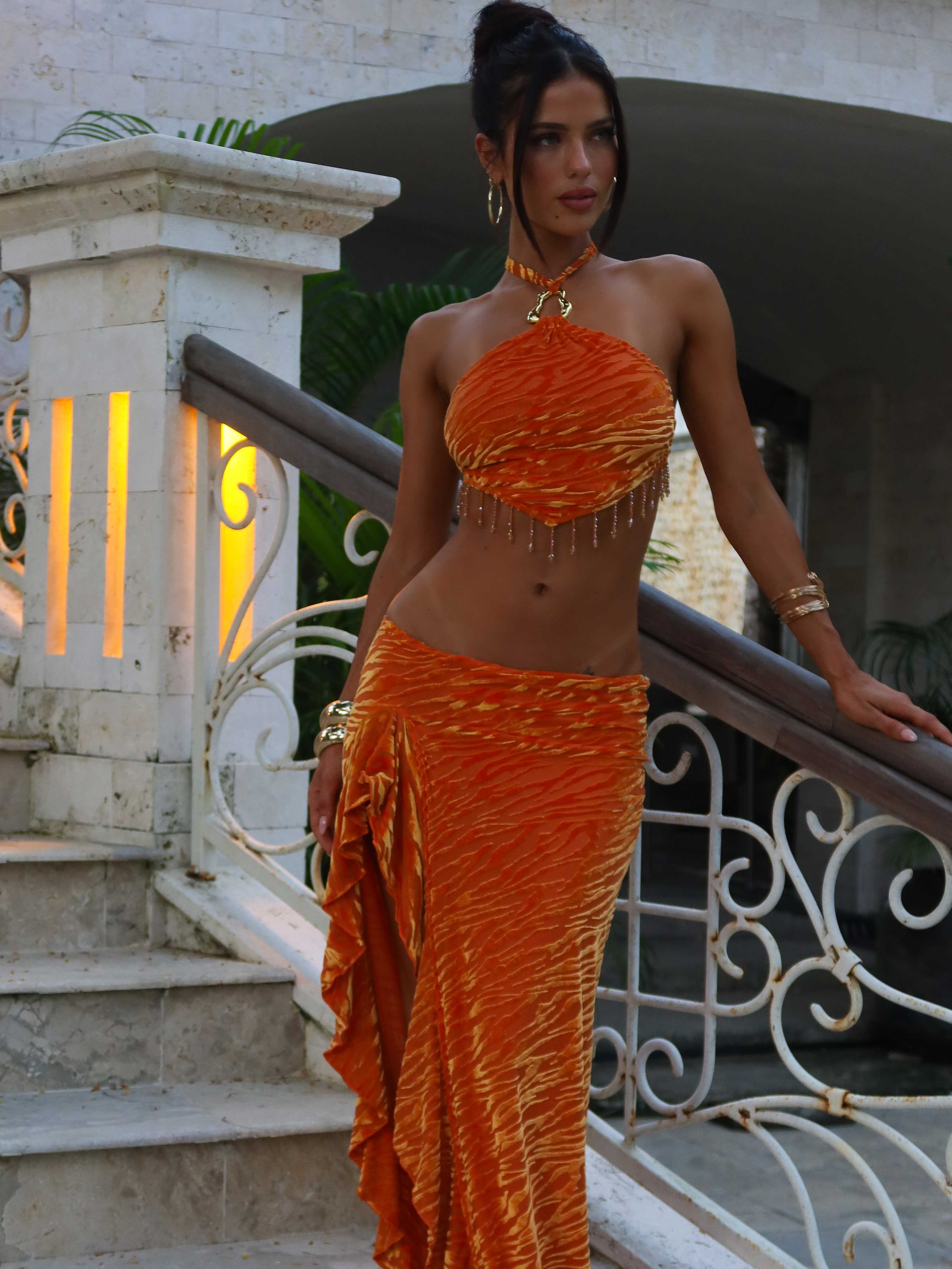 Setia-Maxi-Skirt-Orange