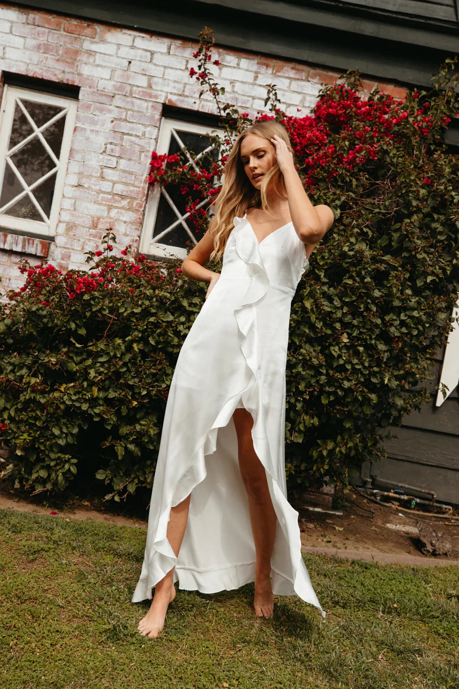 Esmerelda Ruffle Trim Maxi Dress