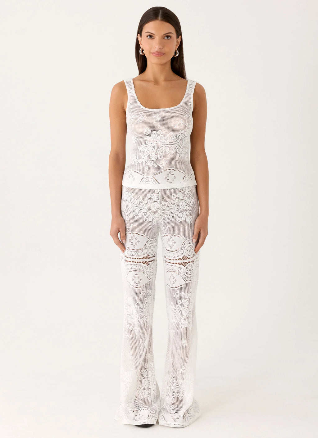 Bosten Low Rise Pants - White