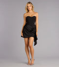 Wrapped in Radiance Satin Mini Dress