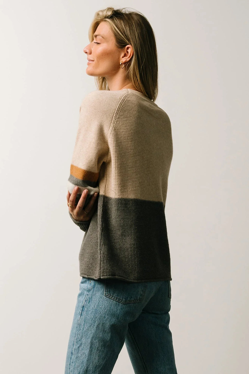 Baylor Color Block Sweater | Natural Multi