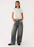 Joseph Low Rise Jeans - Vintage Wash Blue