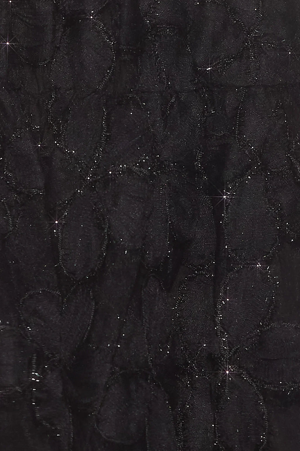 Darkest Sparkle Strapless Mini Dress Black
