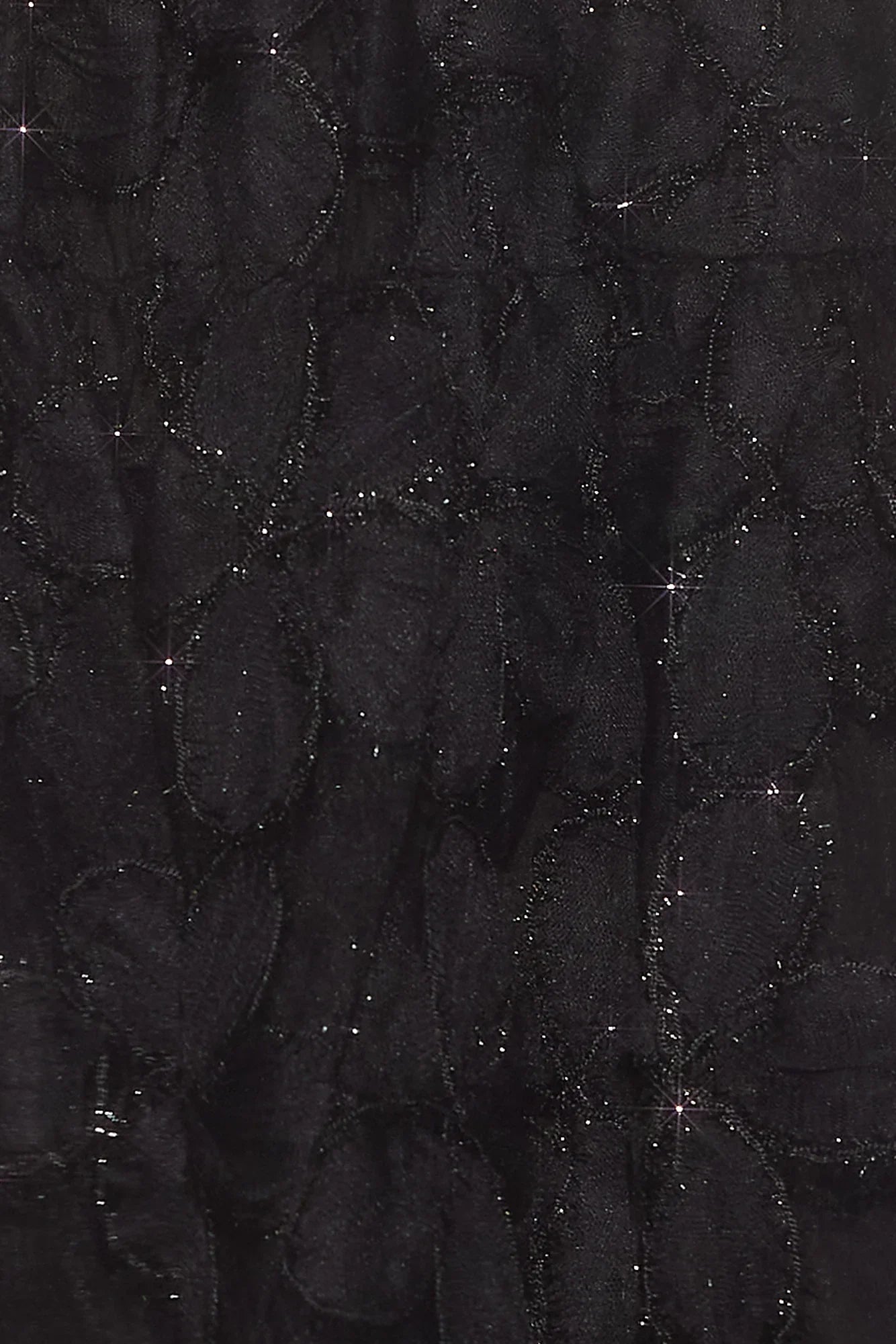 Darkest Sparkle Strapless Mini Dress Black