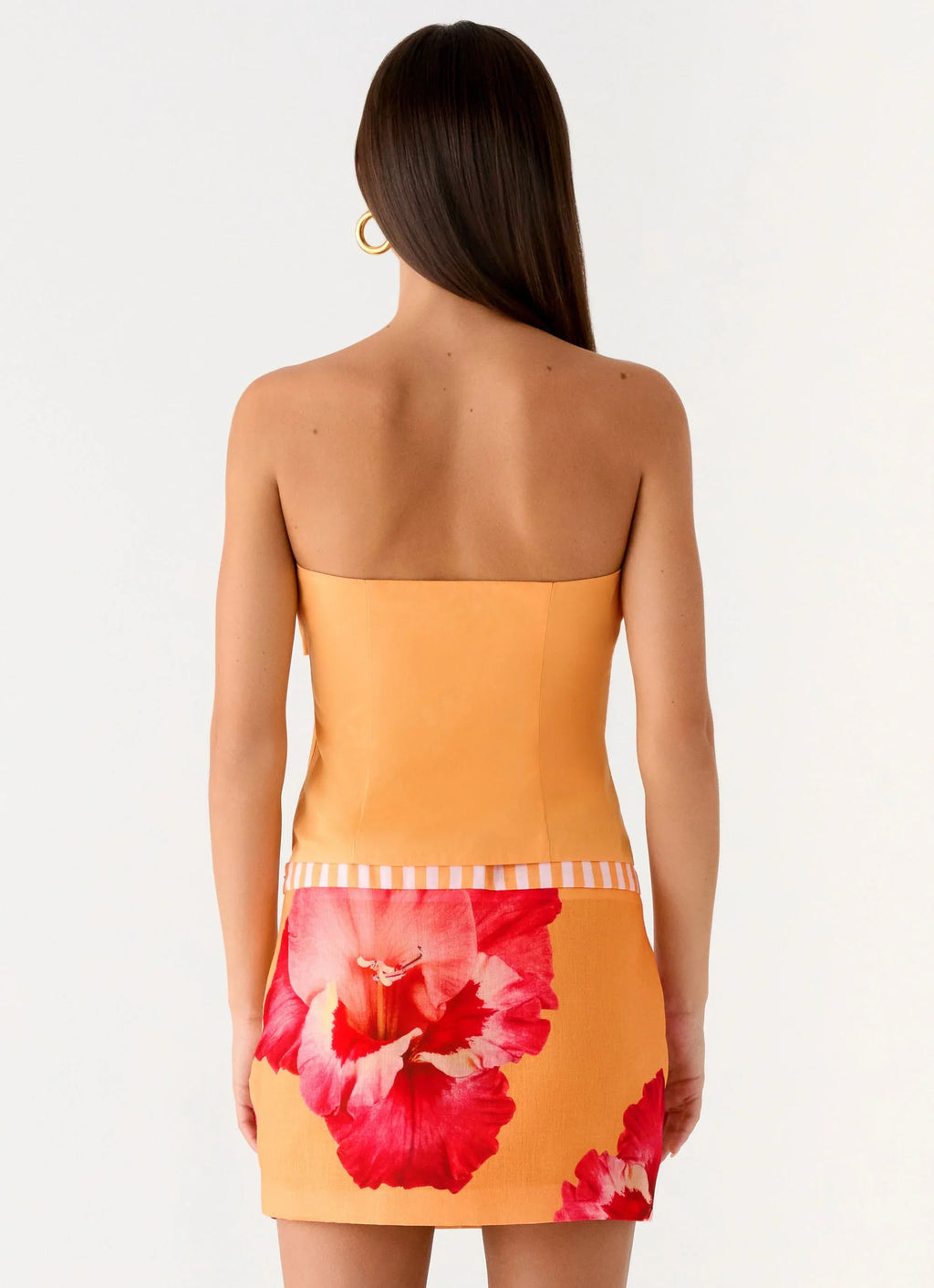 Kalya Mini Skirt - Orange