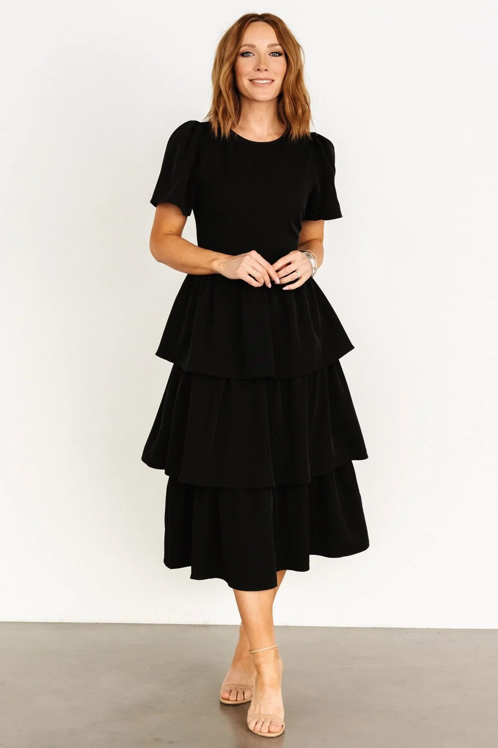 Cadenza Tiered Maxi Dress | Black