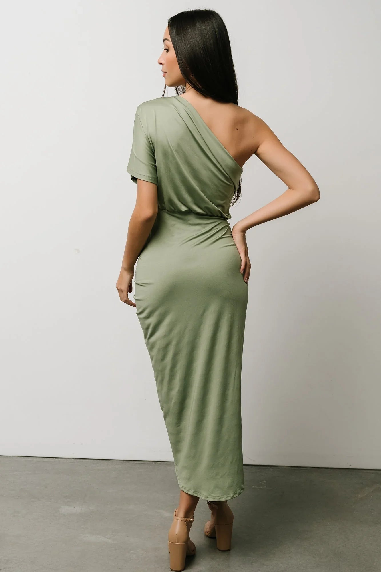 Addison Midi Dress | Dusty Sage