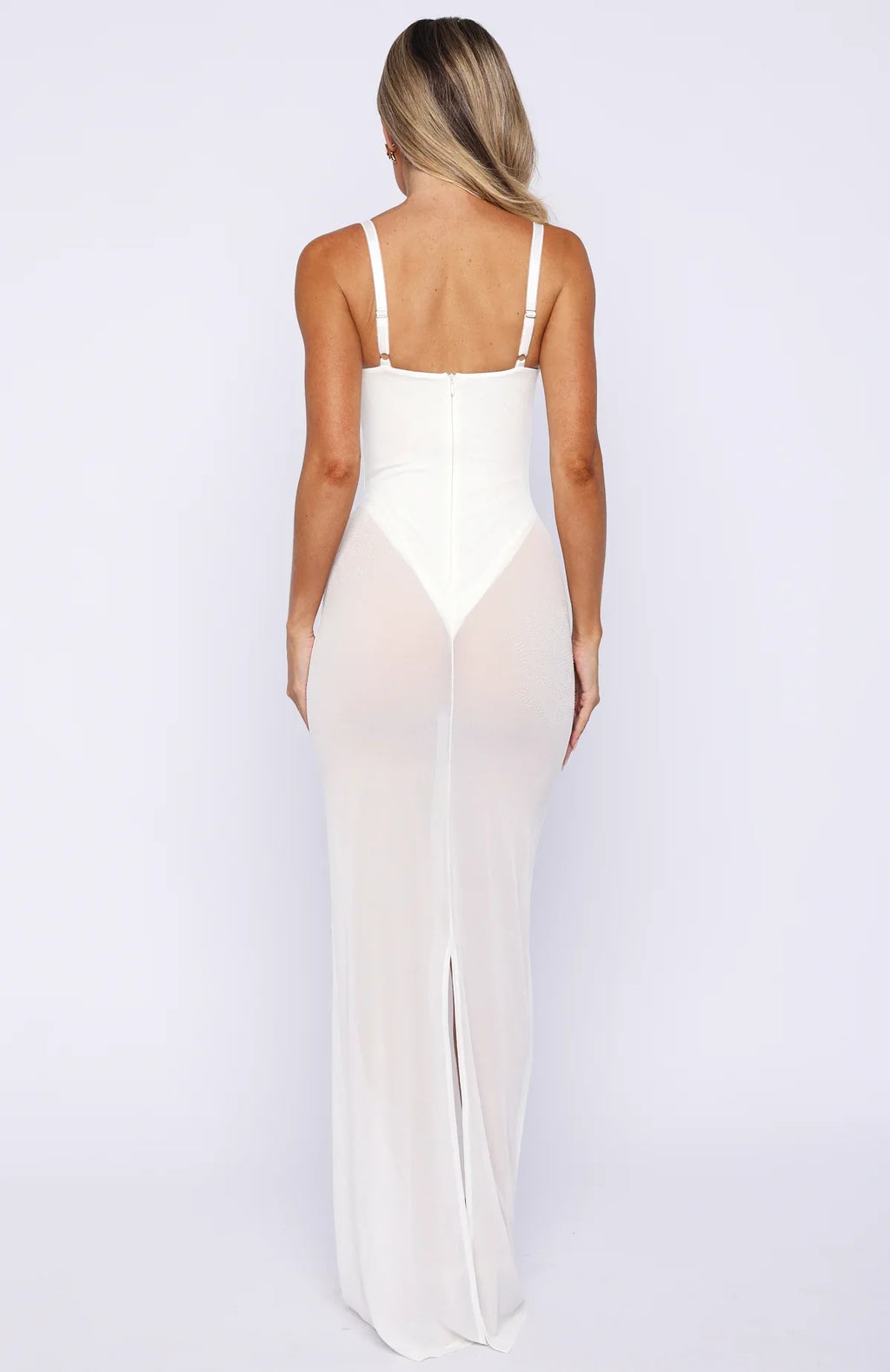 Parisian Night Maxi Dress White