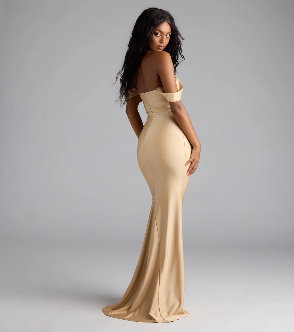 Maylah Off-The-Shoulder Mermaid Dress