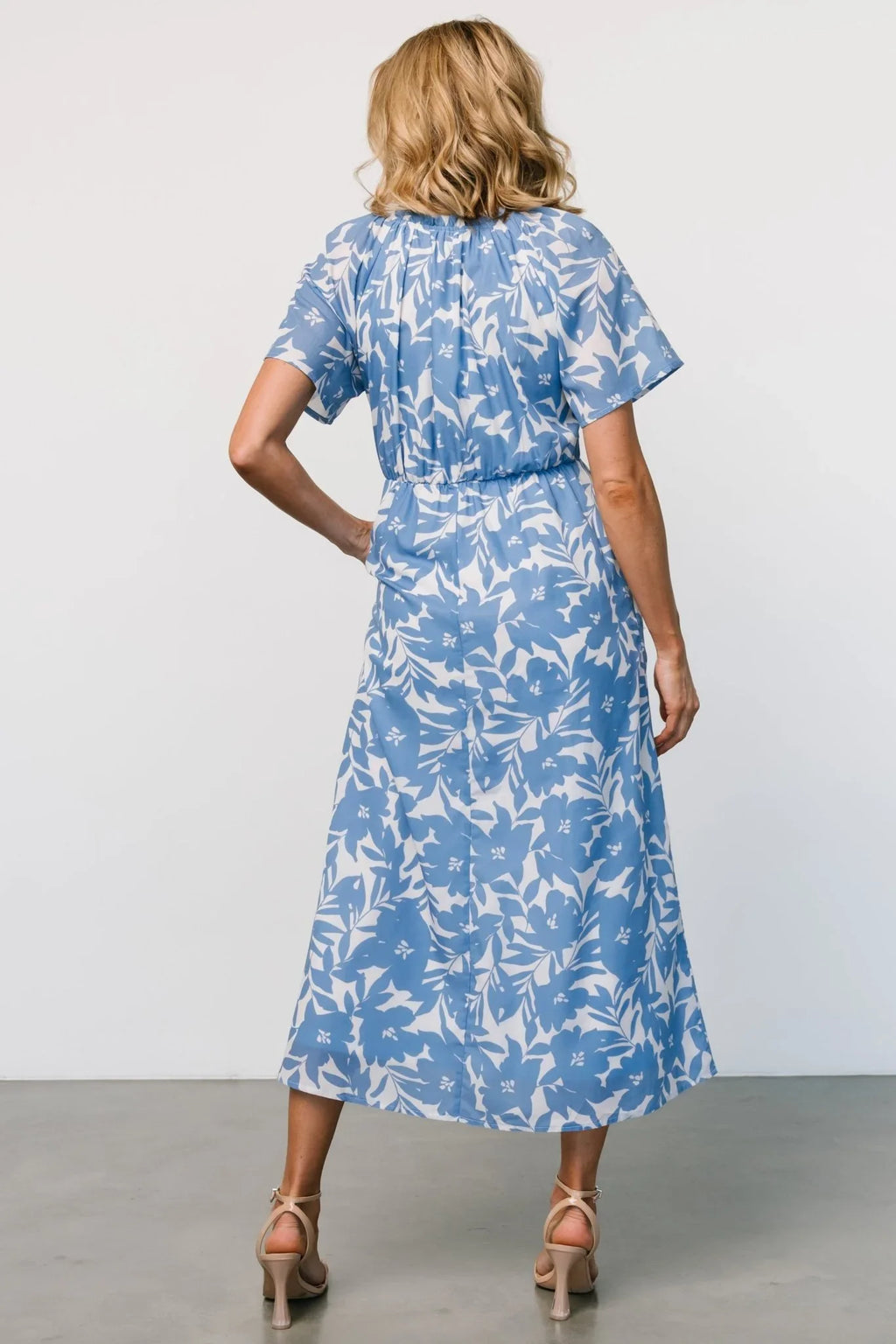 Annise Midi Dress | Blue Floral