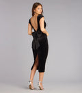 Darcy Velvet Bow Midi Formal Dress