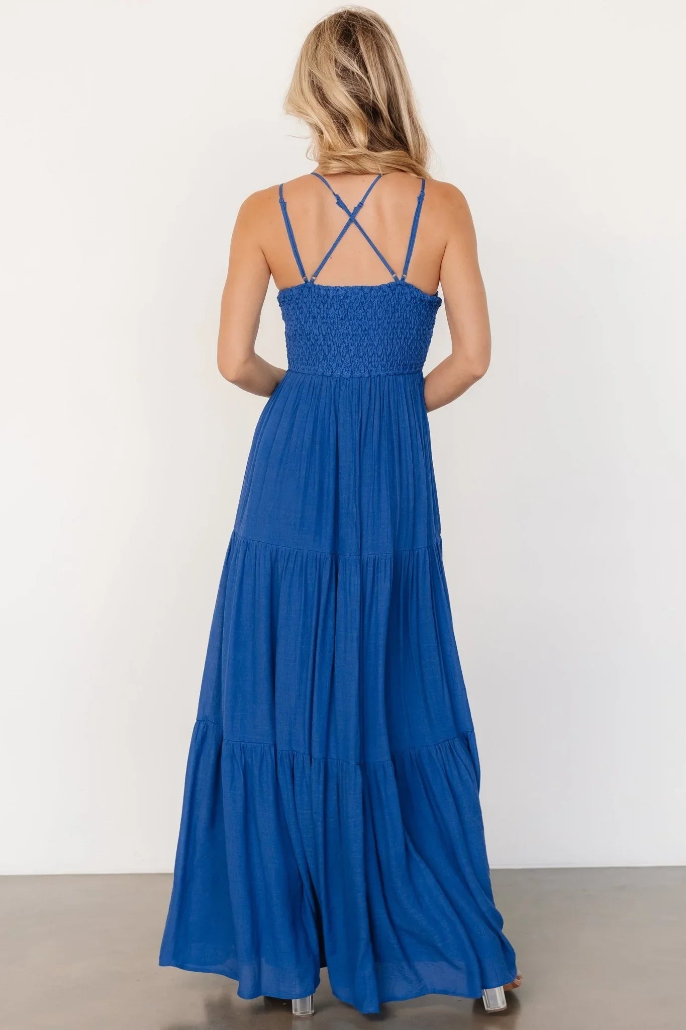 Summerlin Lace Top Maxi Dress | Blue