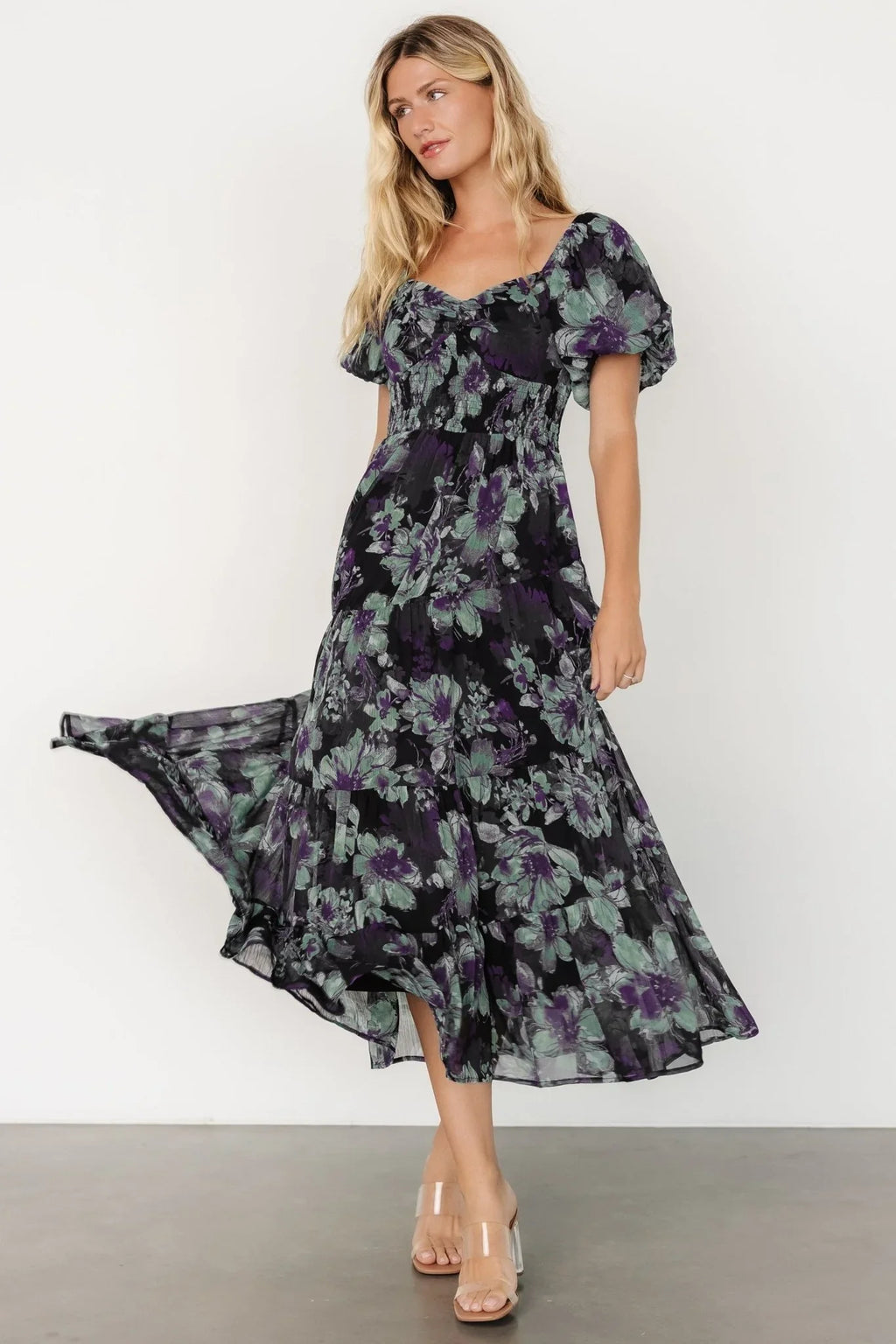 Suzy Maxi Dress | Dark Blue Multi