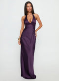 Odyssa Halter Maxi Dress Purple