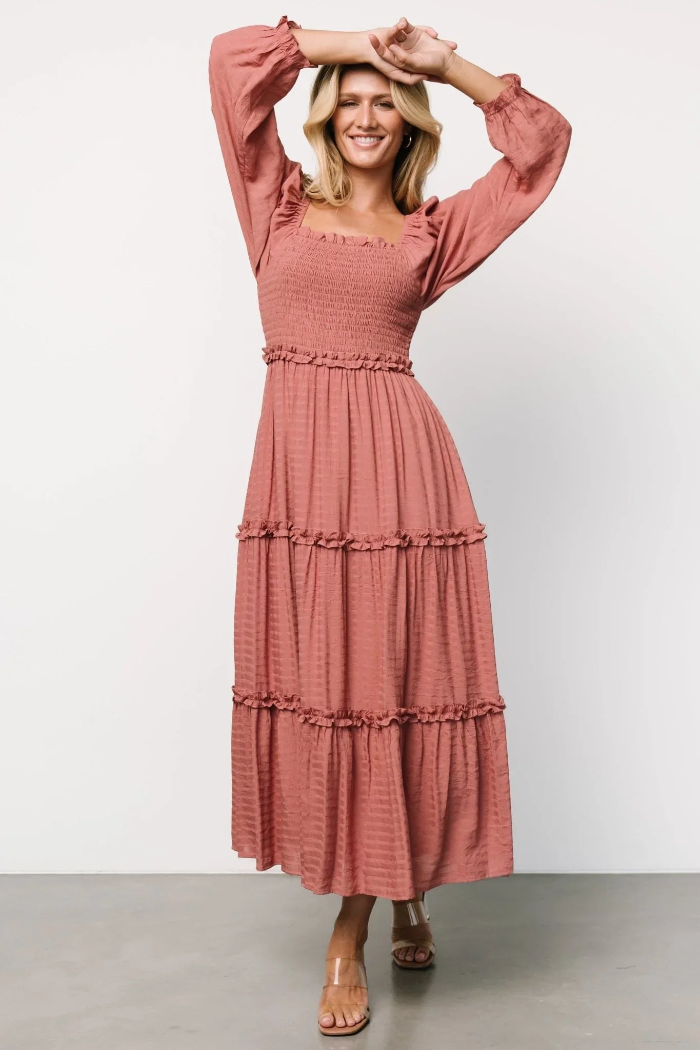 Rowan Tiered Dress | Vintage Rose