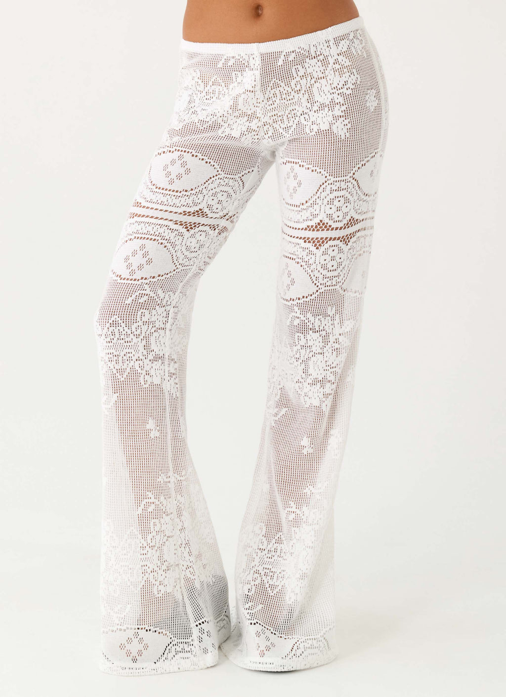 Bosten Low Rise Pants - White