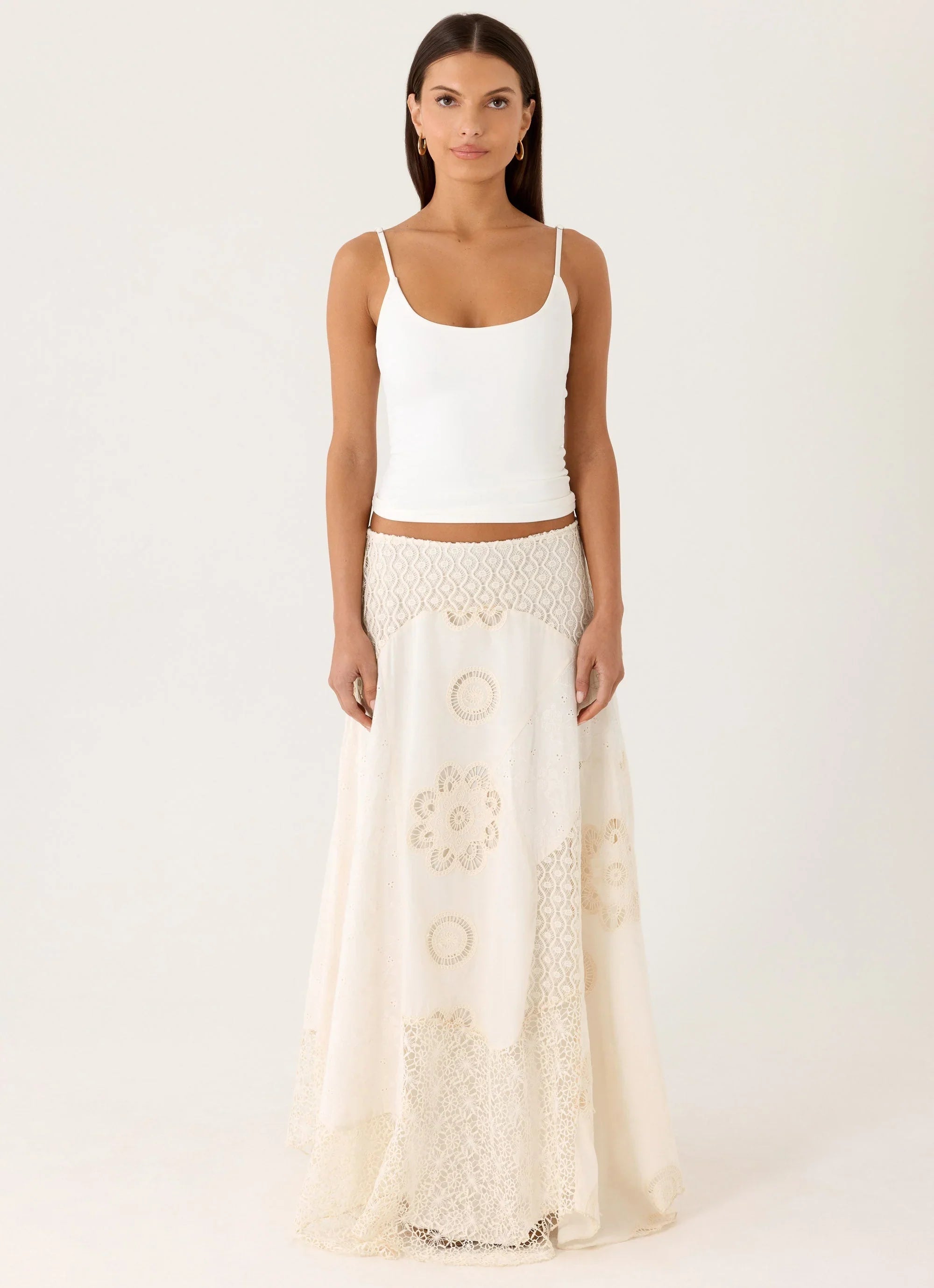 Marzia Maxi Skirt - Ivory